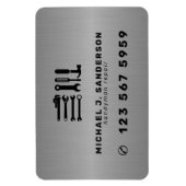 Handyman professional repair services metal magnet (Vertikal)