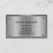 Handyman Repair Maintenance Service Cool Metal Visitenkarte (Rückseite)