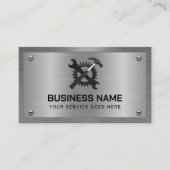 Handyman Repair Maintenance Service Cool Metal Visitenkarte (Vorderseite)