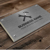 Handyman Repair Maintenance Service Imitat Metall Visitenkarte
