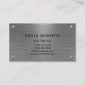 Handyman Repair Maintenance Service Imitat Metall Visitenkarte (Rückseite)