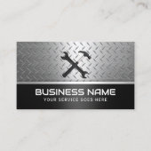 Handyman Repair Service Beruflich Metal Visitenkarte (Vorderseite)