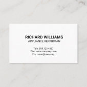 Handyman Repair | Zuhause-Renovierungen Visitenkarte (Rückseite)