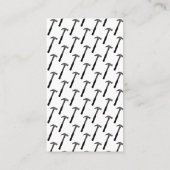 Handyman Reparatur Konstruktion Schraubenhammer Co Visitenkarte (Rückseite)