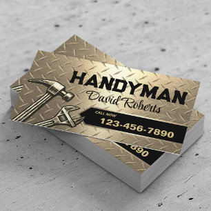 Handyman-Reparatur- und Wartungsservice Modern Gol Visitenkarte