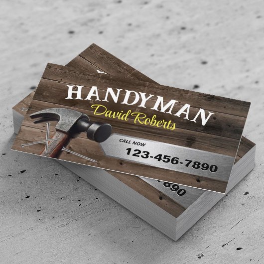 Handyman Reparatur & Wartung Big Hammer Visitenkarte