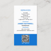 Handyman-Reparaturen | QR-Code Visitenkarte (Rückseite)