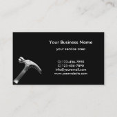 Handyman repariert berufliche Visitenkarten Visitenkarte (Rückseite)