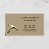 Handyman repariert beruflichen Goldhammer Visitenkarte (Rückseite)