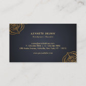 Handyman repariert Black Gold Visitenkarte (Rückseite)