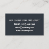 Handyman Roof Repair Construction Roofer Dachdecku Visitenkarte (Rückseite)