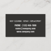 Handyman Roof Repair Construction Roofer Dachdecku Visitenkarte (Rückseite)