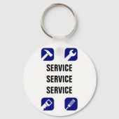 Handyman Round Schlüsselanhänger (Rückseite)