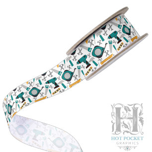 Handyman Satinband in Blau