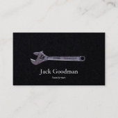 Handyman-schwarze Visitenkarte (Vorderseite)