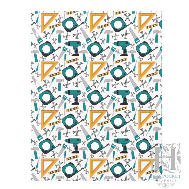 Handyman Scrapbook Papier in Blau (Von Creator hochgeladen)