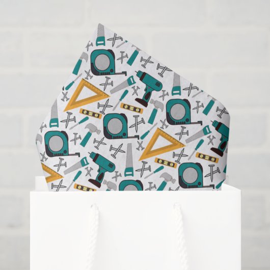 Handyman Seidenpapier in Blau (Geschenk Tasche)