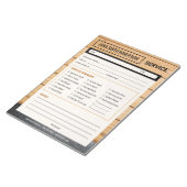 Handyman Service Call Home Repair Form Notizblock (angewinkelt)