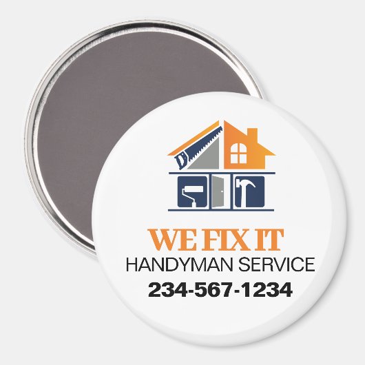 Handyman-Service-Werbung Magnet (Vorderseite/Rückseite)