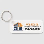 Handyman-Service-Werbung Schlüsselanhänger (Rückseite)