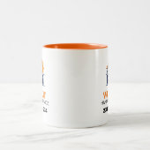 Handyman-Service-Werbung Zweifarbige Tasse (Mittel)