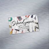 Handyman Services Business Card Magnetische Visitenkarte (Beispiel)
