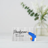 Handyman Services Business Card Visitenkarte (Stehend Vorderseite)