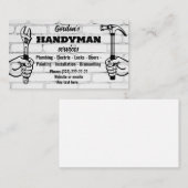 Handyman Services Business Card Visitenkarte (Vorne/Hinten)