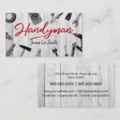 Handyman Services Business Card Visitenkarte (Vorne/Hinten)