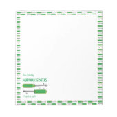 Handyman Services Business Personalisiert Notepad Notizblock (Vorderseite)