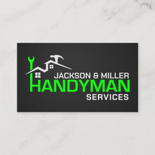 Handyman Services Cool Simple Visitenkarte (Vorderseite)