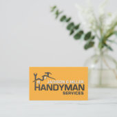 Handyman Services Cool Simple Visitenkarte (Stehend Vorderseite)