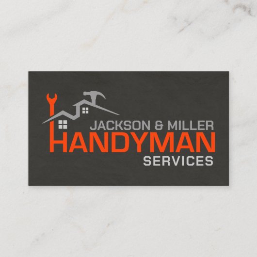 Handyman Services Cool Simple Visitenkarte (Vorderseite)