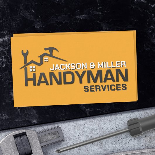 Handyman Services Cool Simple Visitenkarte