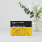 Handyman Services Einzigartiges Design der Visiten Visitenkarte (Stehend Vorderseite)