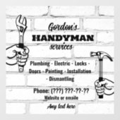 Handyman Services Fensteraufkleber (Blatt)