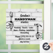 Handyman Services Fensteraufkleber (Zuhause)