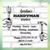 Handyman Services Fensteraufkleber (Blatt 3)