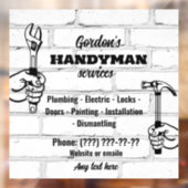 Handyman Services Fensteraufkleber (Blatt 2)