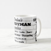 Handyman Services Kaffeetasse (VorderseiteRechts)
