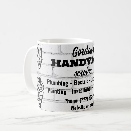 Handyman Services Kaffeetasse (Vorderseite Links)