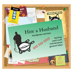 Handyman Services Landscaping Yardwork Reparaturen Visitenkarte