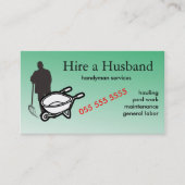 Handyman Services 🌿 Landschaftsschutzreparaturen Visitenkarte (Vorderseite)