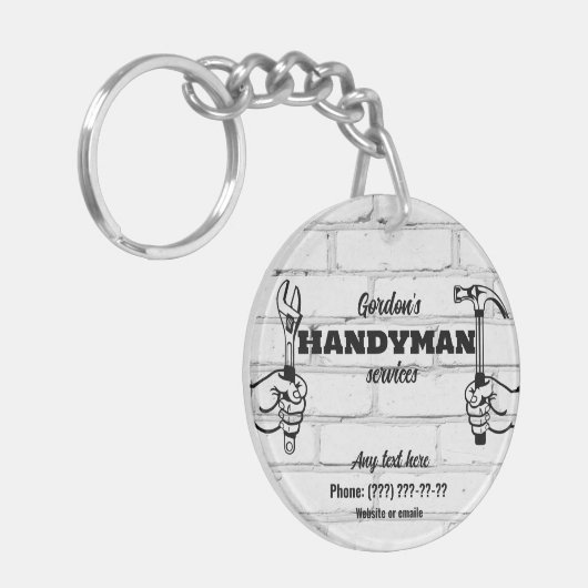 Handyman Services Schlüsselanhänger (Vorderseite links)