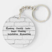 Handyman Services Schlüsselanhänger (Rückseite)