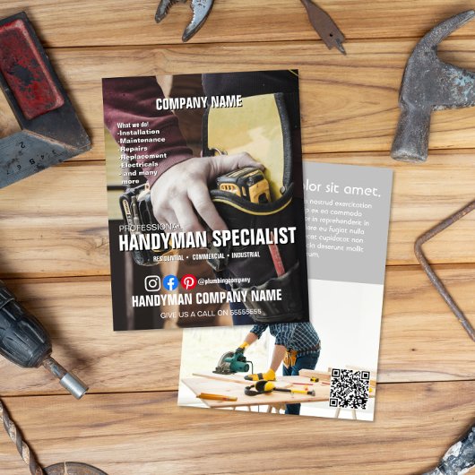 Handyman Services Tischlerschließer für kleine Unt Flyer