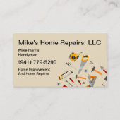 Handyman Services Tools Design Visitenkarte (Vorderseite)