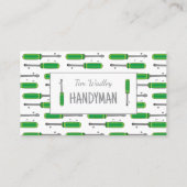 Handyman Services White Business Cards mit Tools Visitenkarte (Vorderseite)