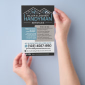 Handyman Services - Zuhause-Reparatur und -Wartung Flyer (Handgriff)