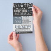 Handyman Services - Zuhause-Reparatur und -Wartung Flyer (Handgriff)